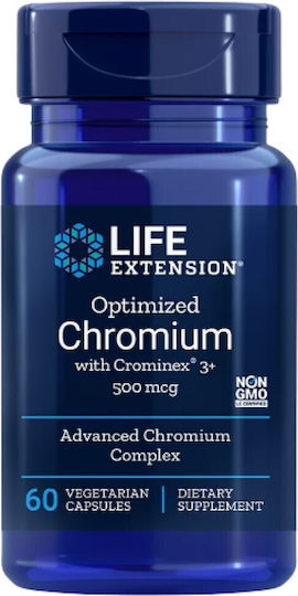 Life Extension Optimized Chromium with Crominex 3+ 500mg 60 φυτικές κάψουλες