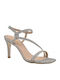 Ellen Platform Women's Sandals with Ankle Strap Silver