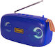 Kimiso KMS-305 Bluetooth Speaker 10W with Radio and Battery Life up to 4 hours Blue