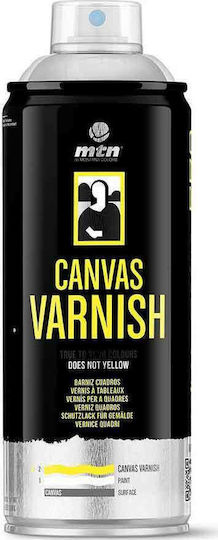 Montana Colors Спрей Полски Canvas Varnish с Сатен Ефект Прозрачен 400мл