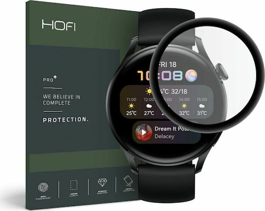 Hofi Hybrid Full Face Tempered Glass for the Huawei Watch 3 1pcs