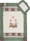 Silk Fashion Κουβέρτα Κούνιας Bears Βαμβακερή Πράσινη 90x125εκ.