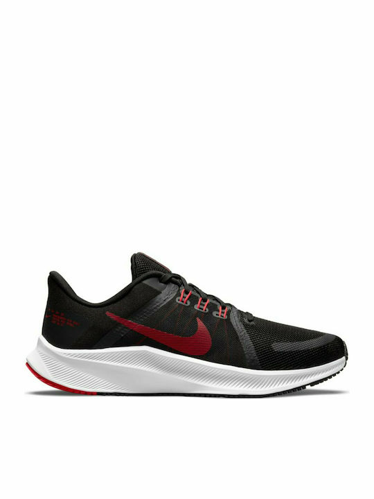 Nike Quest 4 Ανδρικά Αθλητικά Παπούτσια Running Black / University Red / White / Dark Smoke Grey