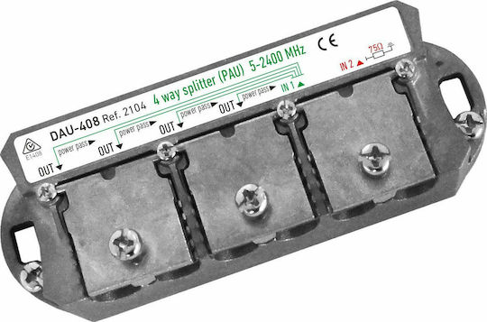 Ikusi DAU-408+PUA 4 OUT Splitter Satelliten 09.004.0056