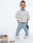 Baby u Rock Boys Baptism Suit with Blazer Περσέας Blue