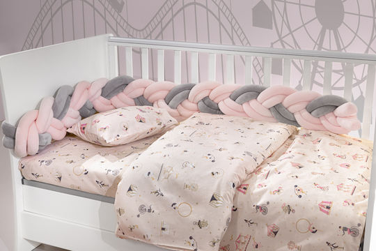 Saint Clair Girl Crib Bumpers Braided Inside Pink 20x200cm 1710008612101 Saint Clair Girl Crib Bumpers Braided Inside Pink 20x200cm 1710008612101