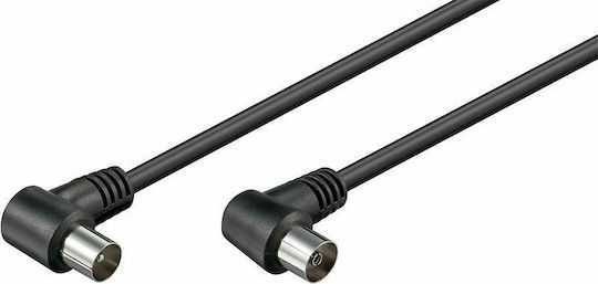 ATC Καλώδιο Κεραίας Coax male - Coax female Μαύρο 1.5m (03.003.0105)
