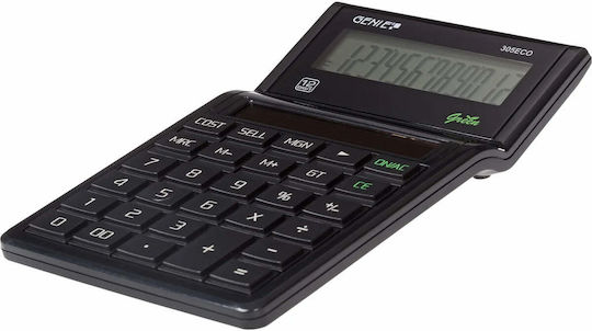 Genie 305 Eco Αριθμομηχανή 10 Ψηφίων σε Μαύρο Χρώμα