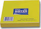 Justnote Sticky Note Pads in Cube 100 Sheets Yellow 7.6x7.6pcs