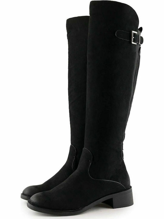 s.Oliver Wildleder Damenstiefel Schwarz