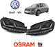 Osram Μπροστινά Φανάρια Led για Volkswagen Golf 7 με Φώτα Ημέρας DRL 2012-2017 2τμχ