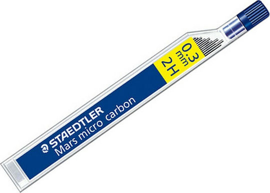 Staedtler 12 Μύτες Μολυβιού Mars Micro Carbon Πάχους 0.3mm Τύπου 2H