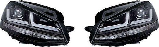 Osram Μπροστινά Φανάρια Led για Volkswagen Golf 7 Black Edition με Φώτα Ημέρας DRL 2τμχ