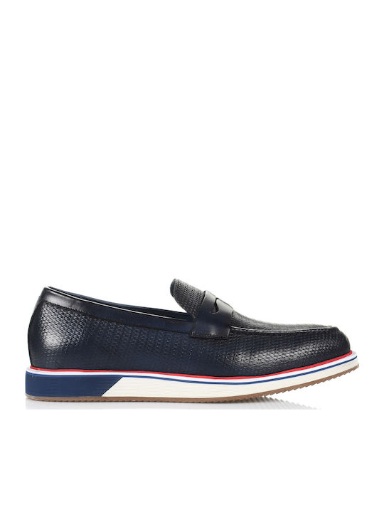 Privee ZD3331-16 Men's Moccasins Blue