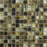 Ravenna Verre Wall Interior Gloss Ceramic Tile 30x30cm Brown