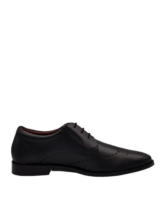 s.Oliver Δερμάτινα Ανδρικά Oxfords Μαύρα