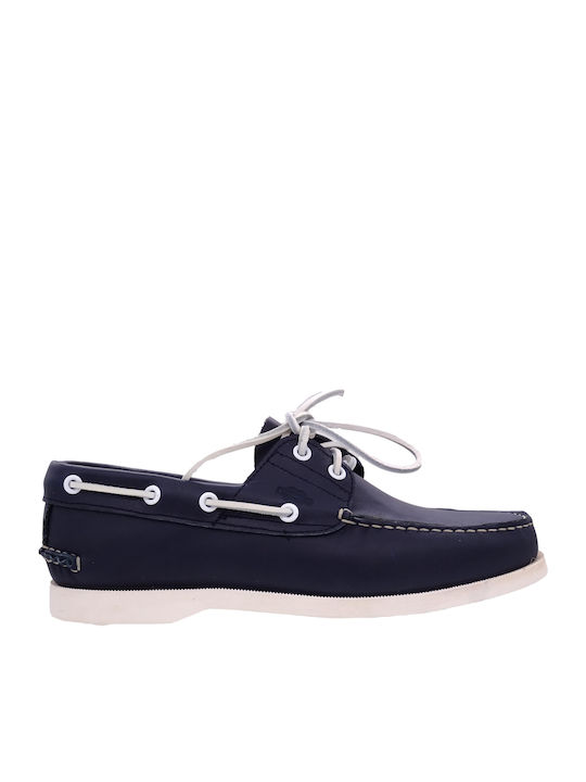 Δερμάτινα Ανδρικά Boat Shoes σε Μπλε Χρώμα