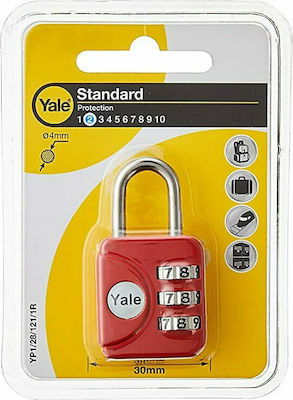 Yale Padlock Brass Combination 28.2mm 1pcs