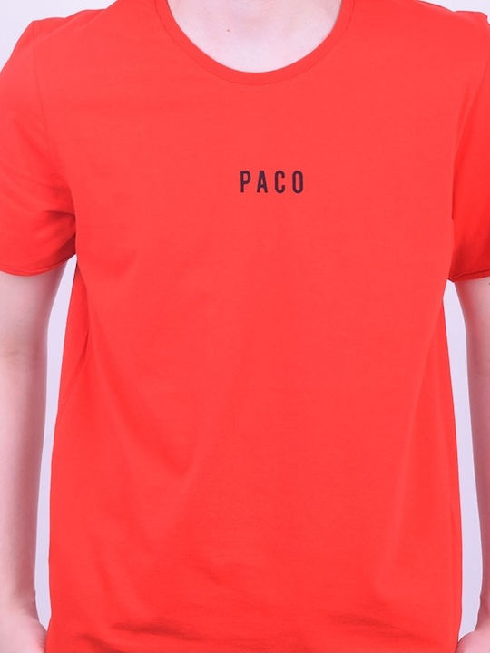 Paco & Co Men's Short Sleeve T-shirt Red