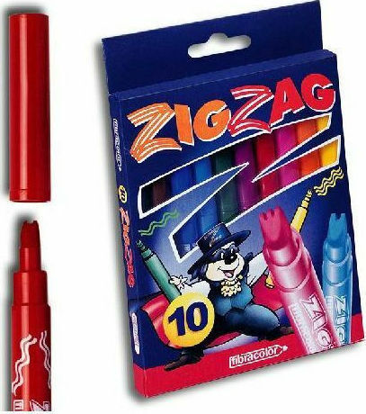 Fibracolor Zig Zag Drawing Markers Thick Set 10pcs