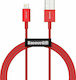 Baseus Superior USB-A zu Lightning Kabel Rot 1m...