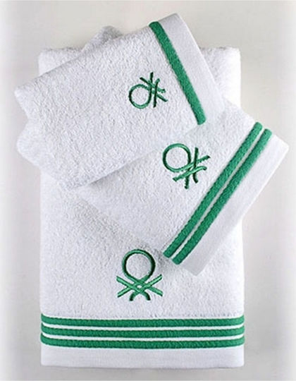 Benetton Handtuch-Set 3 Stück Grün Benetton Handtuch-Set 3 Stück Grün