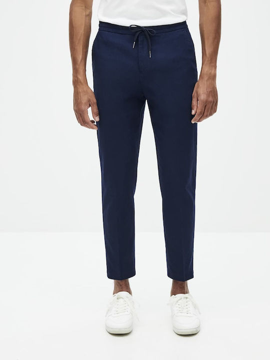 Romero3 Trousers in Regular Fit Navy Blue