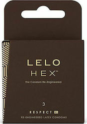Lelo Condoms Hex Respect XL 3 pcs 54mm Natural