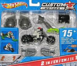 Hot Wheels Custom Motors Starter Set cu Motocicletă pentru 4++ Ani