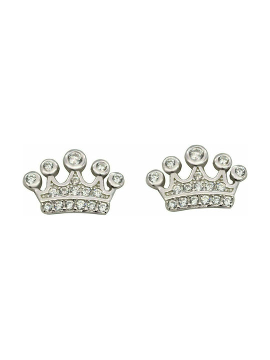 Earrings Crowns Silver 925