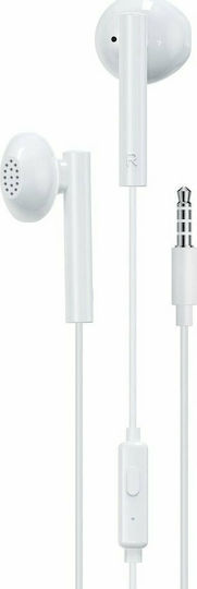WK YA01 In-ear Handsfree με Βύσμα 3.5mm Λευκό
