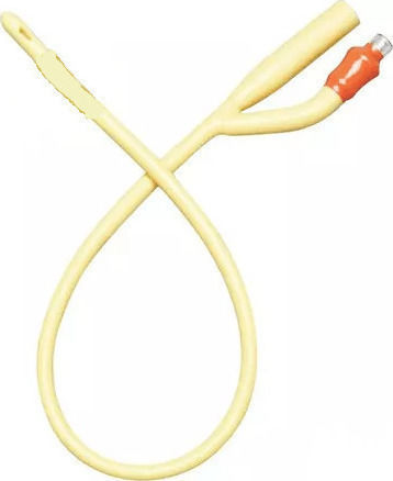 Bournas Medicals Foley 2-way Catheter Number 16 in Orange Colour 1 Piece