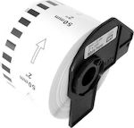 DK22223 Etikettenband Kompatibel mit Brother 30.5m x 50mm in Weiß Farbe 1Stück
