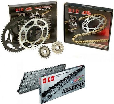 DID Chain & Sprocket Kit 02'-13' (16-42-525ZVM-X) for Yamaha TDM 900