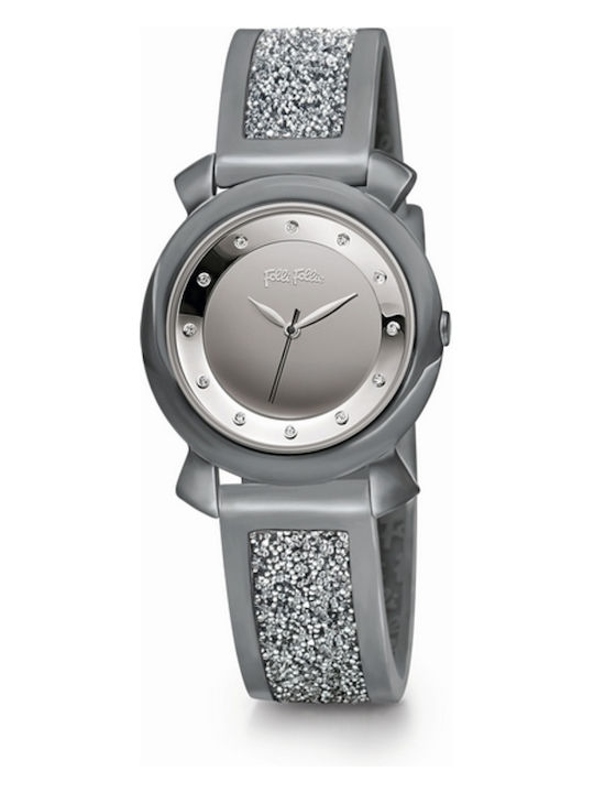 Folli Follie Damen Uhr mit Silber Metallarmband