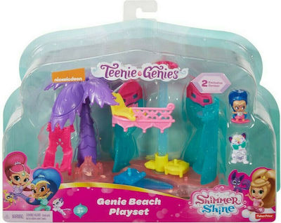 Fisher Price Jucărie Miniatură Shimmer & Shine Teenie Genies Beach Strălucire și strălucire (Diverse modele) 1 buc DTK57