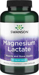 Swanson Magnesium Lactate 84mg 120 caps