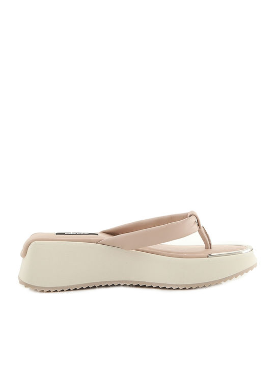Maeryn Frauen Flip Flops mit Plattform in Rosa Farbe