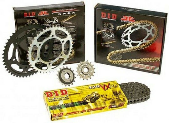 DID Chain Sprocket Kit (14-45-428VX) for Yamaha YBR 125 07'-15