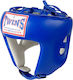 Twins Special Adult Open Face Boxing Headgear Leather Blue