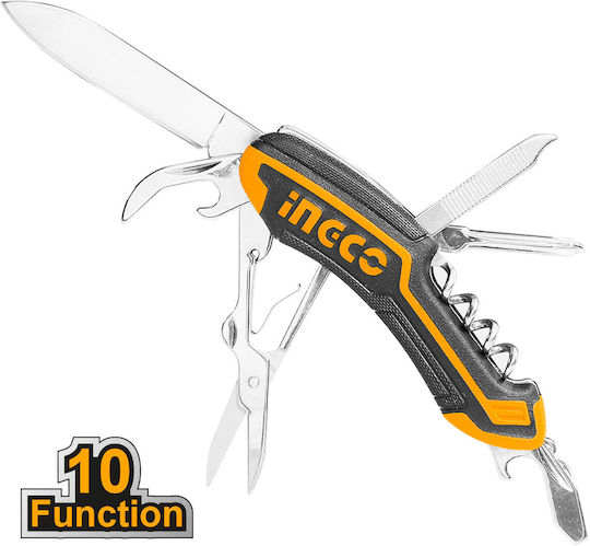 Ingco Multitool 10 Tools Yellow
