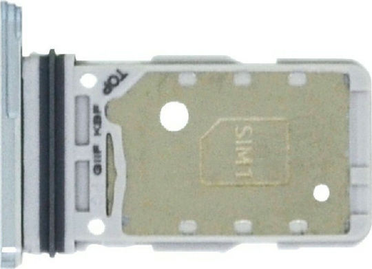 Samsung Υποδοχή Κάρτας Sim Ασημί Galaxy S21+ 5G