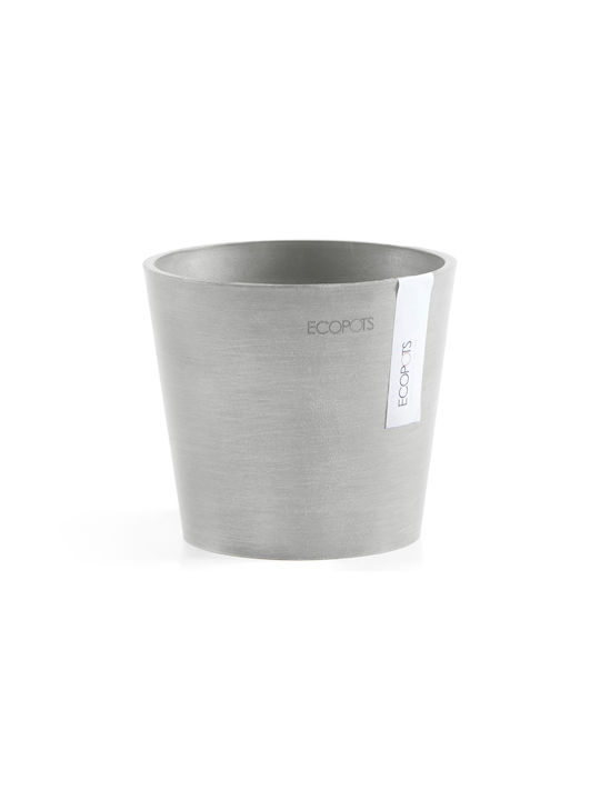 Ecopots Amsterdam Mini Γλάστρα Πλαστική White G...