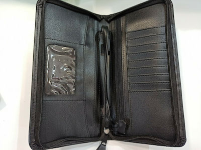 Organization Wallet Zip 11x23 Black