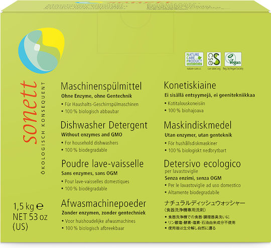 Sonett Eco-Friendly Dishwasher Powder 1.5kg