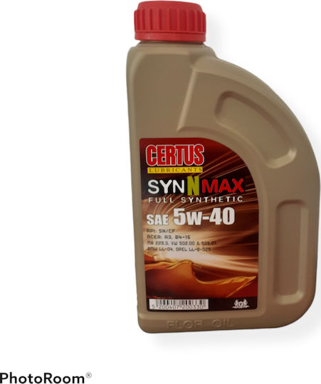 Certus Syn N Max Συνθετικό Λάδι Αυτοκινήτου 5W-40 1lt