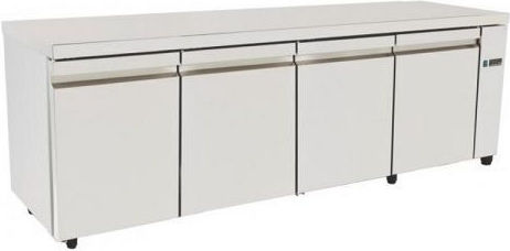 Niki Inox Ψυγείο Πάγκος χωρίς Μοτέρ Υ88xΠ226xΒ70cm