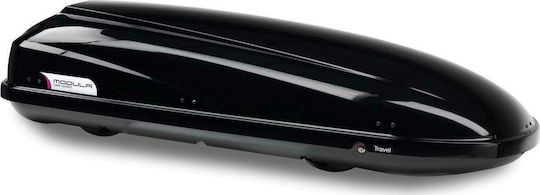 Modula Travel Dachbox für Autos mit Doppelöffnung Kapazität 650Es Schwarz