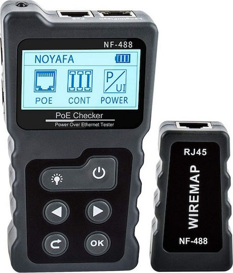 Noyafa NF-488 Tester Καλωδίων Δικτύου RJ45 Ψηφιακό