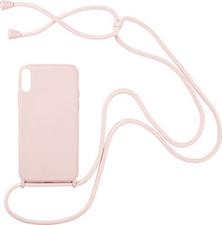 Sonique Carryhang Umschlag Rückseite Silikon 0.5mm Rosa (Redmi 9A / 9AT)